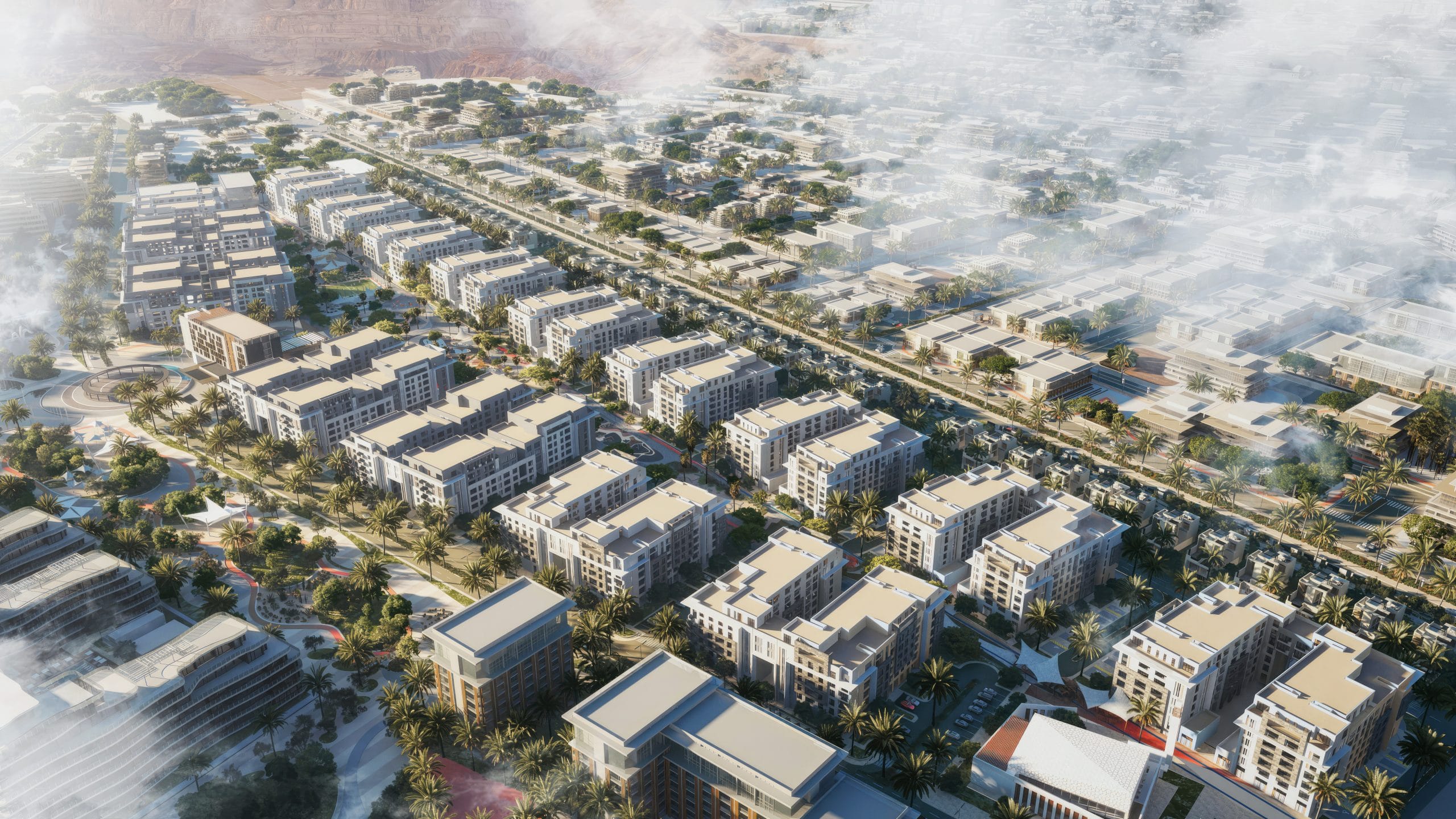 Al Alyaa by KEC — residential towers aerial view, Madinah