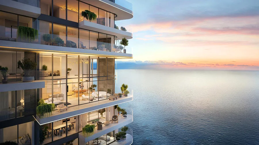 Soulever by Beyond Omniyat, architectural render, Dubai Maritime City