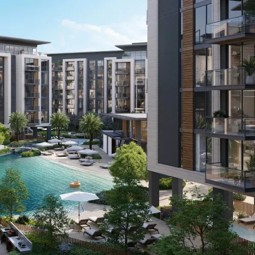 Belgravia Gardens by Ellington, architectural render, Dubailand, Dubai