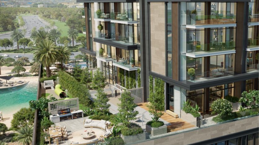 Riverton House by Ellington, architectural render, Mohammed Bin Rashid City, Dubai