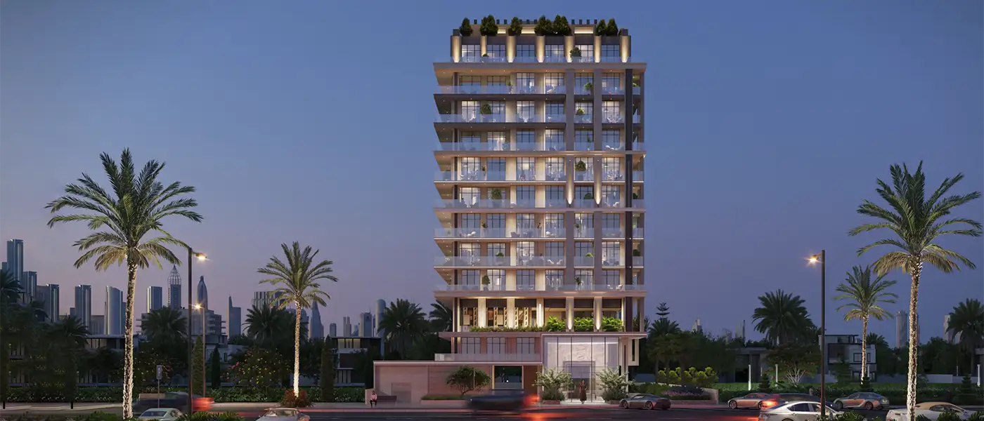 Beverly Park by HMB Homes, architectural render, DLRC, Dubai