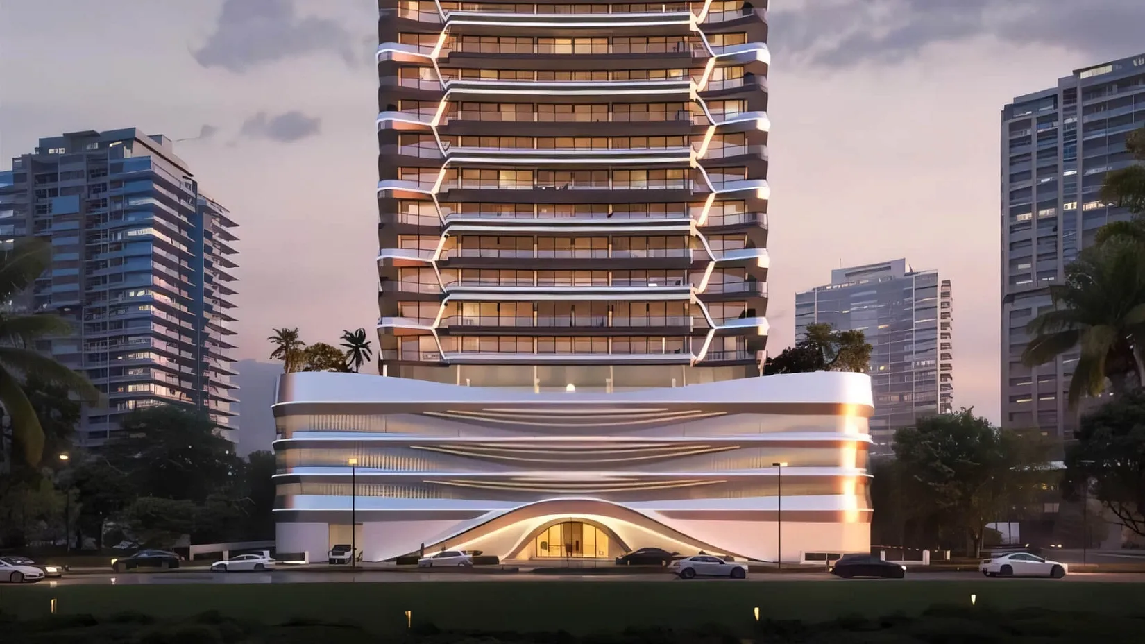 Hadley Heights 2 by LEOS, architectural render, Dubai Sports City