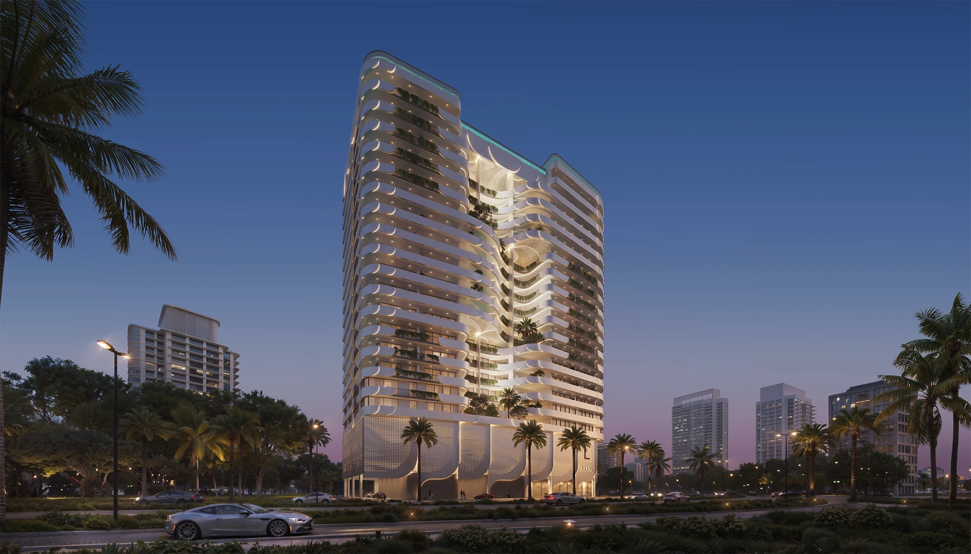 Weybridge Gardens 4 by LEOS, architectural render, DLRC, Dubai