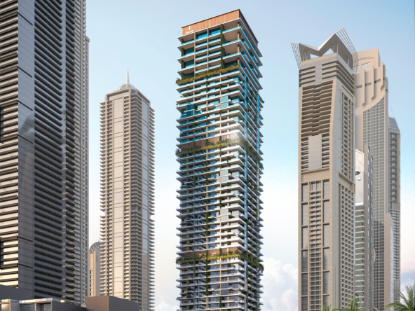 Ocean Pearl 1 by Samana, architectural render, Dubai Islands
