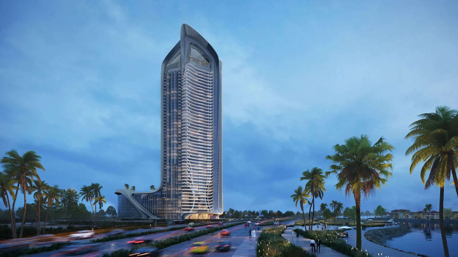 Trump Tower Jeddah — residential interior render, Jeddah